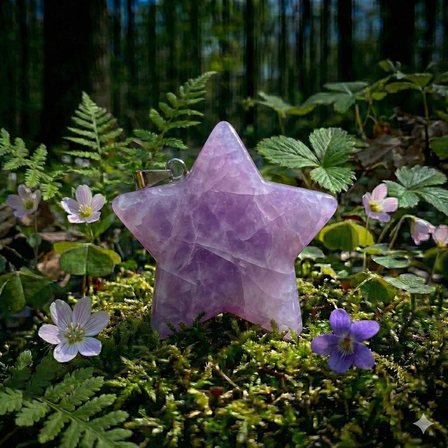 Amethyst Stern-Anhänger – Leuchtender Stern für Ihre Seele