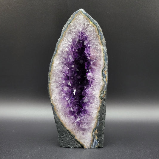 Amethystdruse in bester Uruguay-Qualität – Tiefes Violett & beeindruckende Kristalltiefe