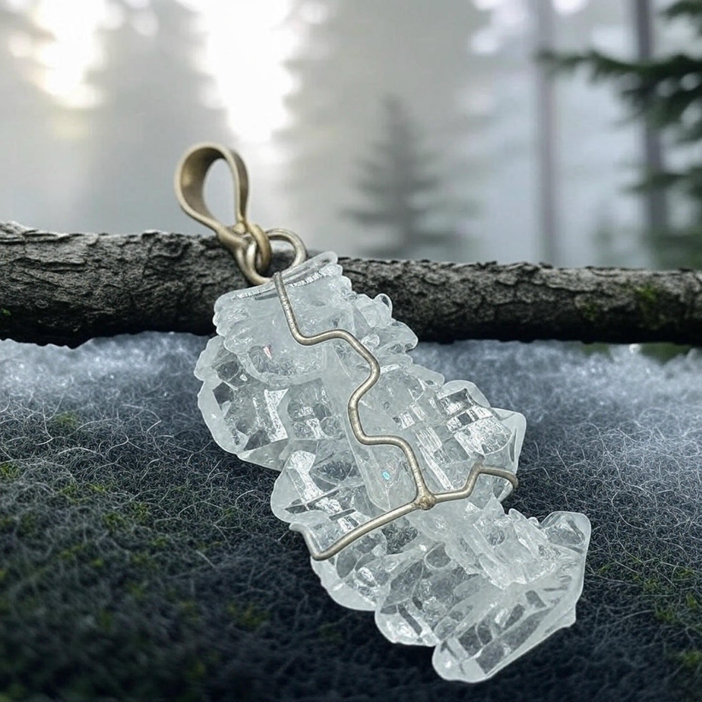 Fadenquarz Unikat-Anhänger