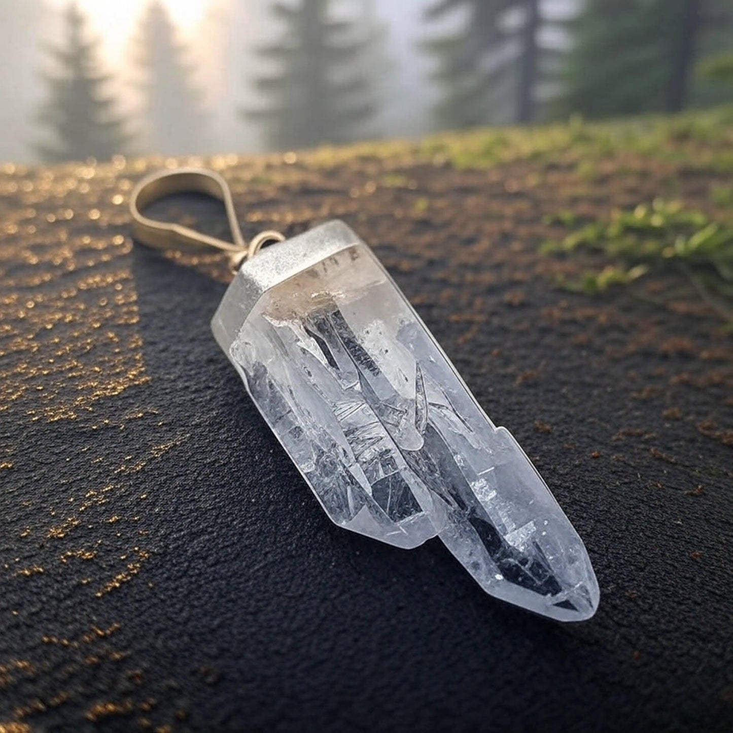 Fadenquarz Unikat-Anhänger