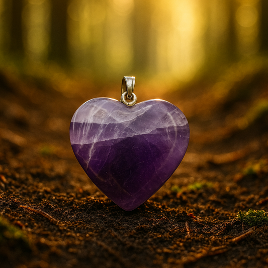 Amethyst Herz-Anhänger – Symbol der inneren Ruhe